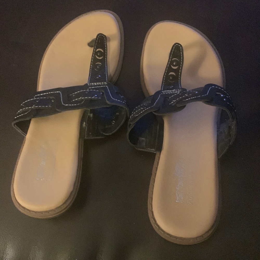 Barely worn Coach and Four black sandals- size 8